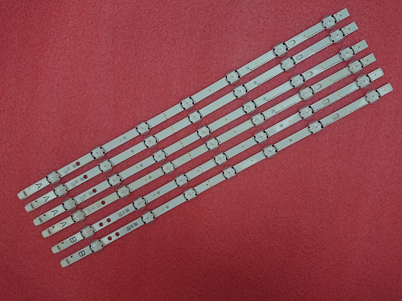 New Kit 6pcs 7LED LED strip for Toshiba 49U5766DB VESTEL 49 UHD DRT VNB A B type VES490QNDL-2D-U11